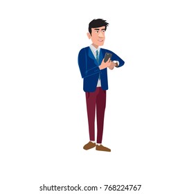 Vector illustration businessman activity