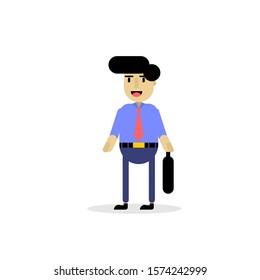 Vector Illustration  a businessman Character.
