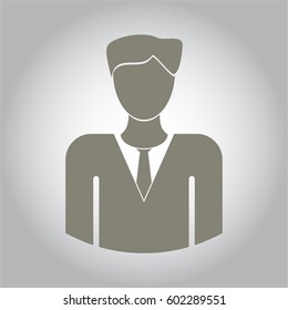 Vector illustration of Businessman vector icon

