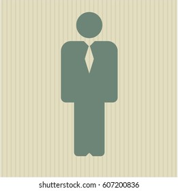 Ilustración vectorial del icono del hombre de negocios