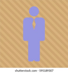Icono de Businessman en violeta.
