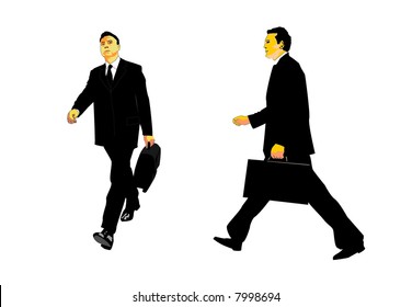 vector illustration of the businessmen