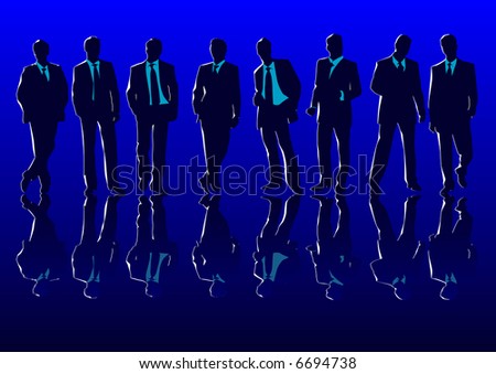 Vector illustration of businessmen