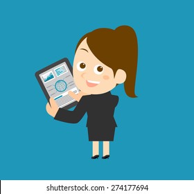 Vector illustration - Businesswoman 
