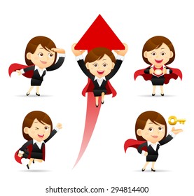 Vector illustration - Businesswoman 