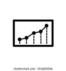 Vector illustration of bussines graph