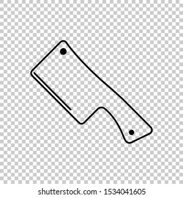 vector illustration of a butcher line design