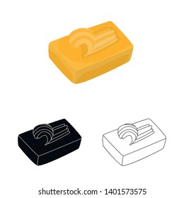 Vector illustration of butter and cream icon. Collection of butter and fat vector icon for stock.
