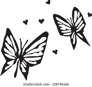 Ilustración vectorial de mariposas