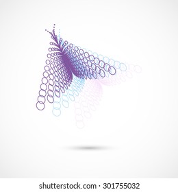 Vector illustration of butterflies