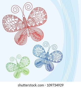 Vector illustration of butterfly