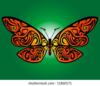 vector illustration of a butterfly