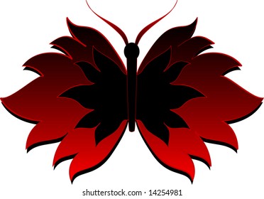 Vector illustration of a butterfly