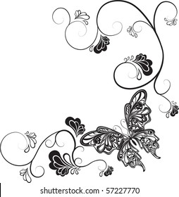 vector illustration. butterfly .