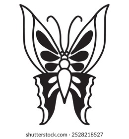 Vector illustration butterfly graphic design,art tattoo sketch,hand drawing,use in print