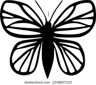 vector illustration of butterfly shape