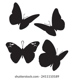 Vector Illustration of Butterfly Silhouette