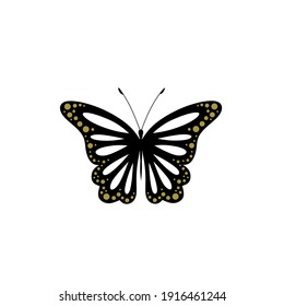 Vector illustration of a butterfly 
Suitable for use as logos, icons, posters, covers, etc