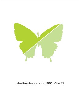 Vector illustration of butterfly. Symbol of insect.