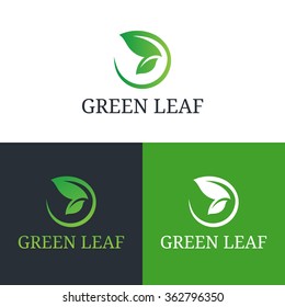 Vector illustration butterfly wing leaf. Health care, beauty, domestic or natural food logo template.