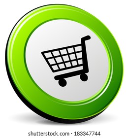 Vector illustration of buy 3d icon on white background