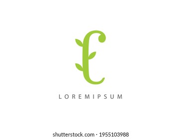 Vector Illustration of C Letter Initial Shaped Nature Plant. Vintage Modern Logo Line Art Design Template
