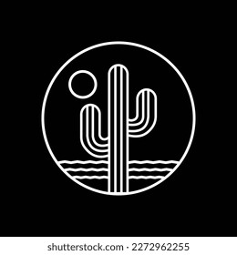 Vector illustration cactus, Desert theme vector artwork for t-shirts prints, posters and other uses.