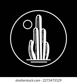 Vector illustration cactus, Desert theme vector artwork for t-shirts prints, posters and other uses.