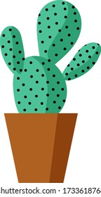 Vector illustration cactus. Mexican cacti on white background.