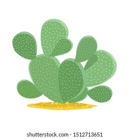 Vector illustration of cactus and succulent icon. Graphic of cactus and green vector icon for stock.