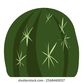 A vector illustration of a cactus tree with clean and modern design, featuring sharp details and vibrant colors, perfect for themes of nature, desert landscapes, and botanical elements.