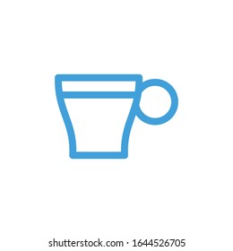 Vector illustration, cafe icon. Line design template