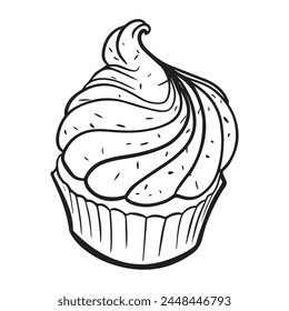 Vector illustration cake graphic design,art tattoo sketch,hand drawing,use in print
