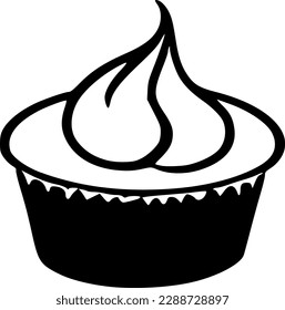 vector illustration of cake icon