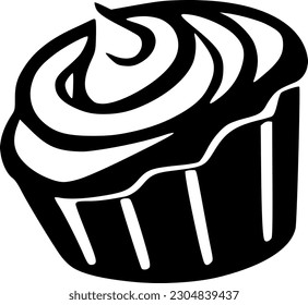 vector illustration of cake icon