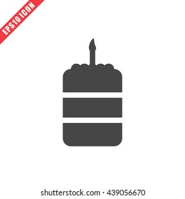 Vector illustration of cake icon