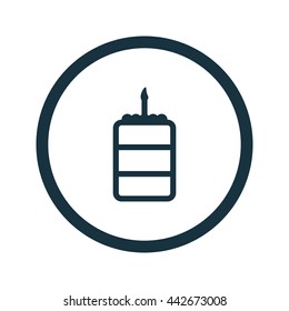 Vector illustration of cake icon