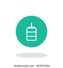 Vector illustration of cake icon