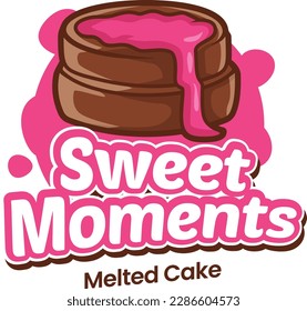 vector illustration of cake logo 