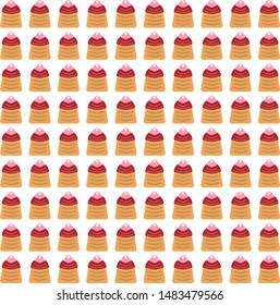 Vector illustration of cake pattern