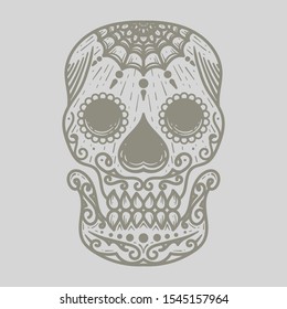 vector illustration of Calavera or sugar skull