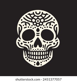 Vector illustration of Calaveras skull