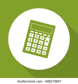 Vector illustration of Calculator, editable icon