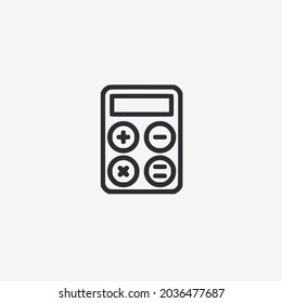 Vector illustration of calculator icon