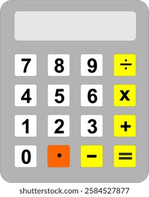 vector illustration of calculator icon 