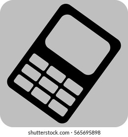 Vector Illustration with Calculator Icon
