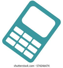 Vector Illustration of Calculator Icon in Blue
