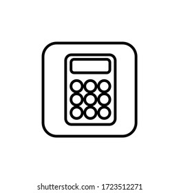 vector illustration calculator icon mobile app