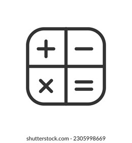 vector illustration of calculator icon set. Calculate icons vector isolated for graphic, website and mobile design
