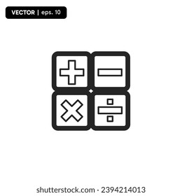 vector illustration of calculator icon set. Calculate icons vector isolated for graphic, website and mobile design